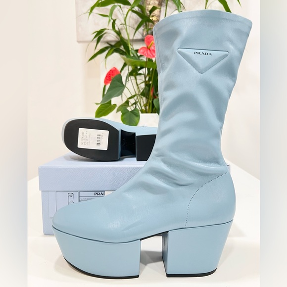 PRADA Platform Pull On Boots - Picture 4 of 14